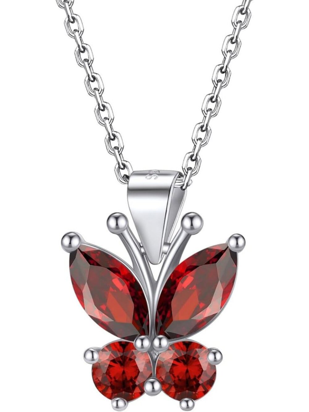 Charming Butterfly Birthstone Necklace for Women | Dazzling Silver/Gold Choker